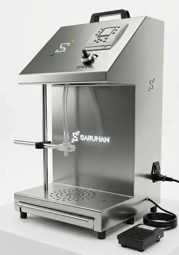 Flow-SF24 Pro pompalı hassas sıvı dolum makinası