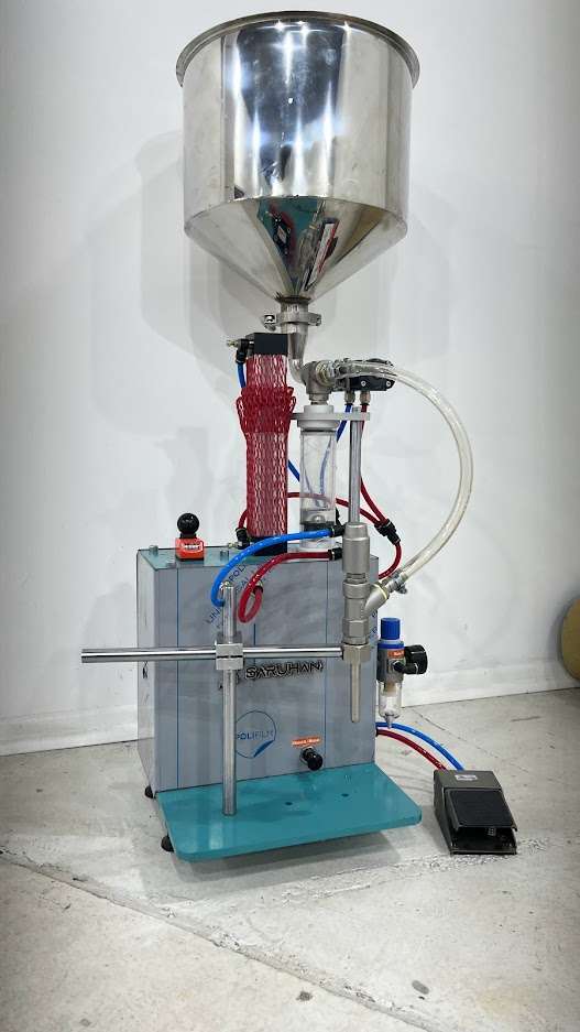 10-150ml Dikey Tekli Mini Masaüstü Sıvı Dolum Makinası - Görsel 11