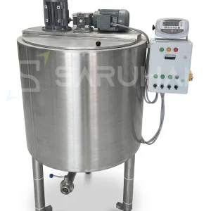 500 Litre Çift Karıştırıcılı ,Isıtmalı,Sıyırıcılı ve Mikserli Proses Tankı | Loadcell Tartımlı Proses Kazanı