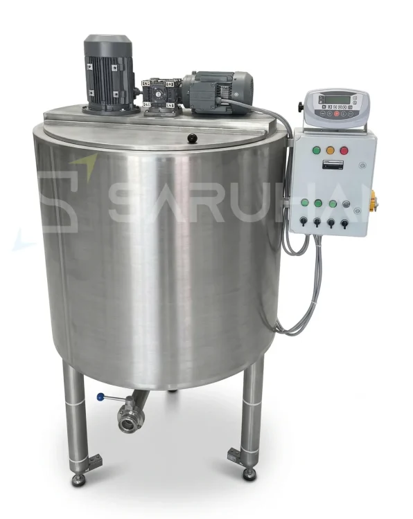 500 Litre Çift Karıştırıcılı ,Isıtmalı,Sıyırıcılı ve Mikserli Proses Tankı | Loadcell Tartımlı Proses Kazanı