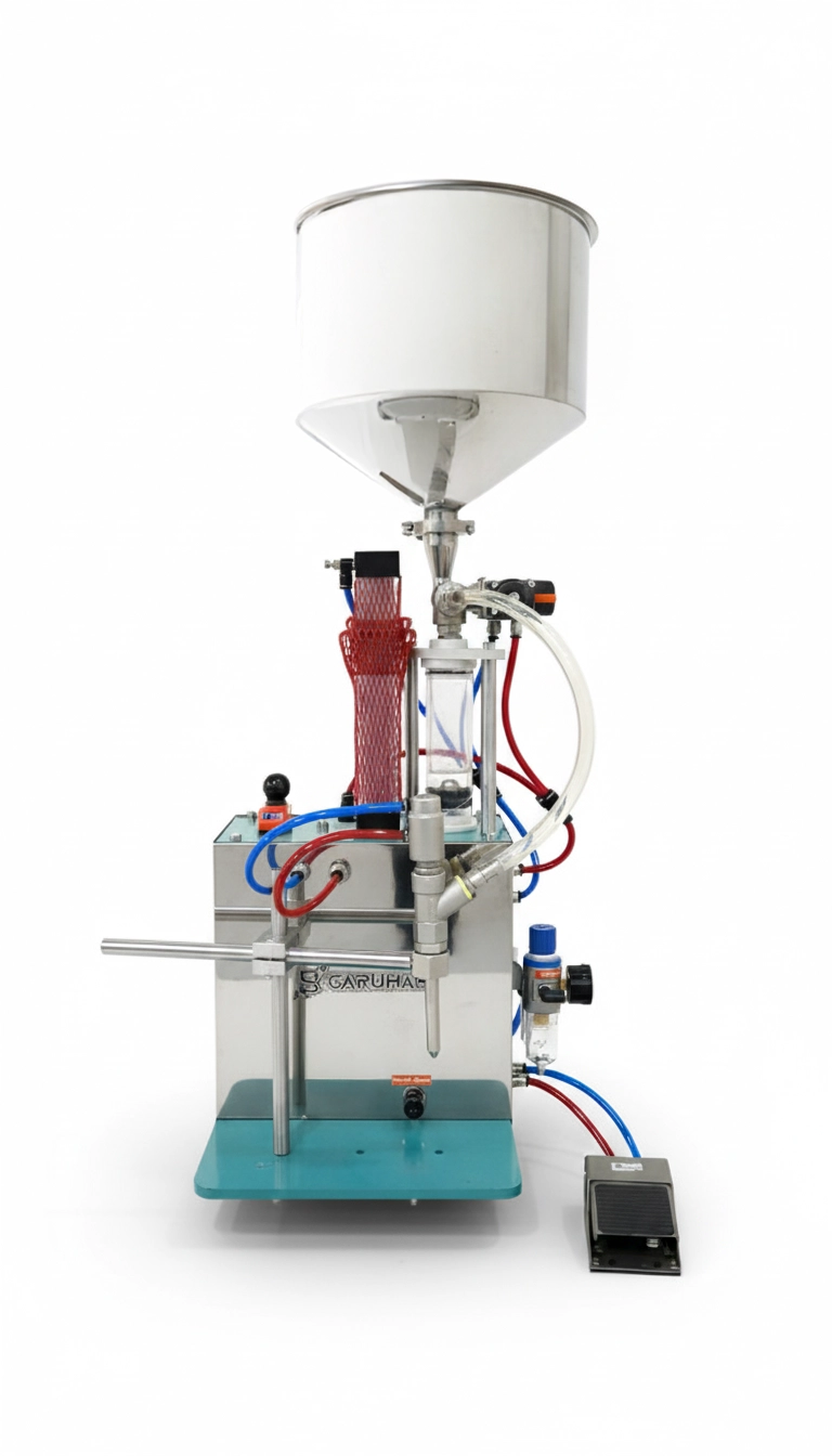 10-150ml Dikey Tekli Mini Masaüstü Sıvı Dolum Makinası - Görsel 2